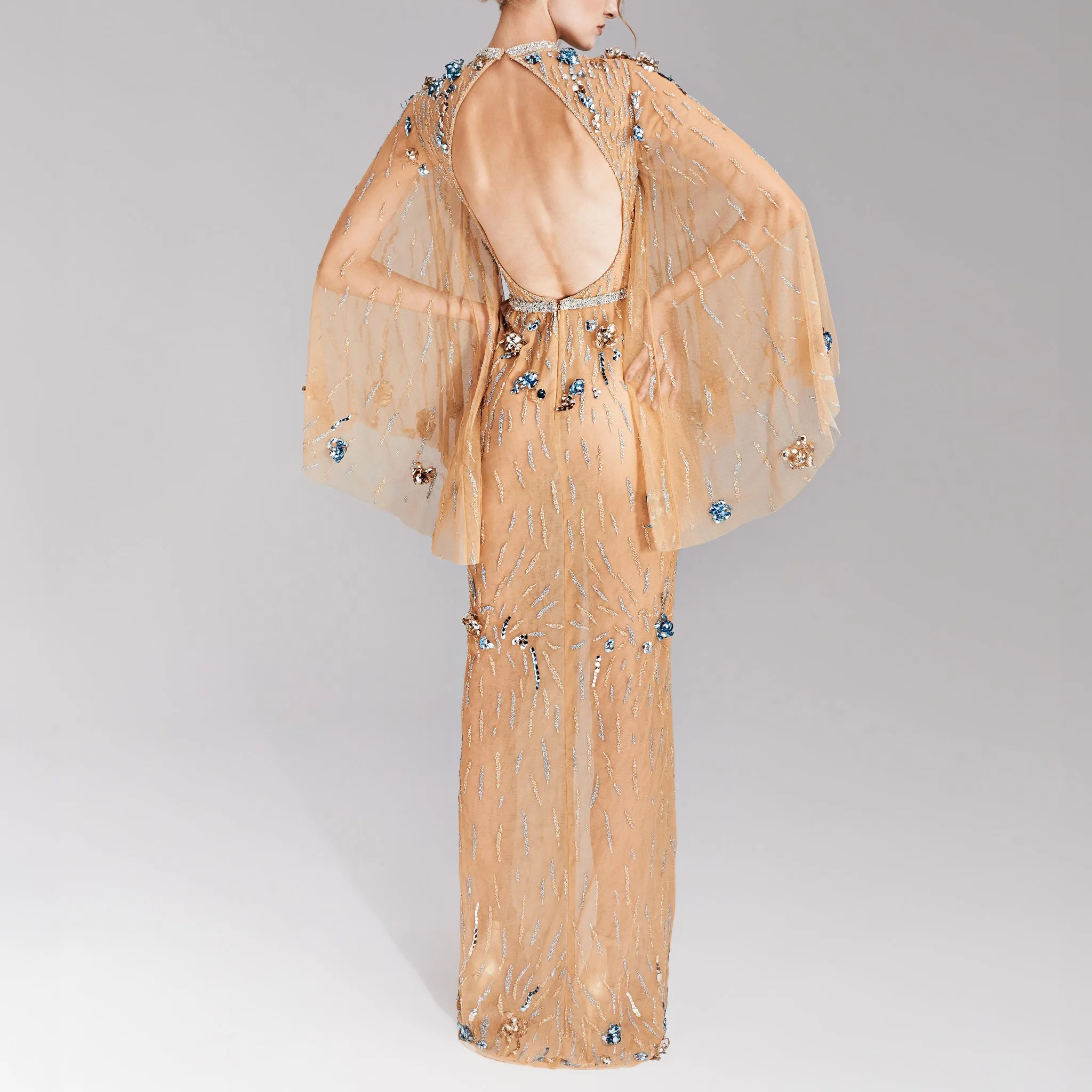Kaftan Dress in Skin Tone