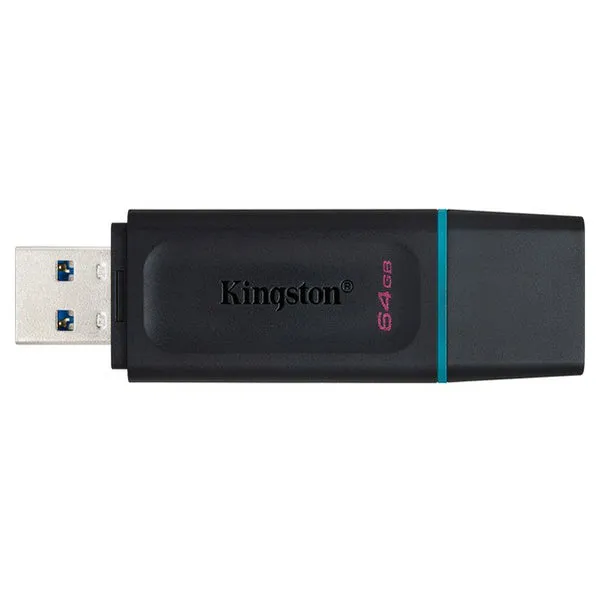 Kingston DataTraveler Exodia 64GB USB 3.2 USB Flash Drive - Black & Cyan | 309829
