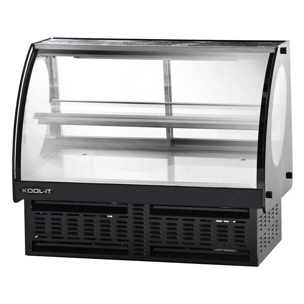 Kool-It KCD-48 47" Countertop/Drop-In Refrigerated Deli Case - Curved Glass