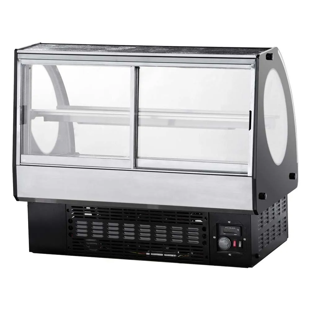 Kool-It KCD-48 47" Countertop/Drop-In Refrigerated Deli Case - Curved Glass