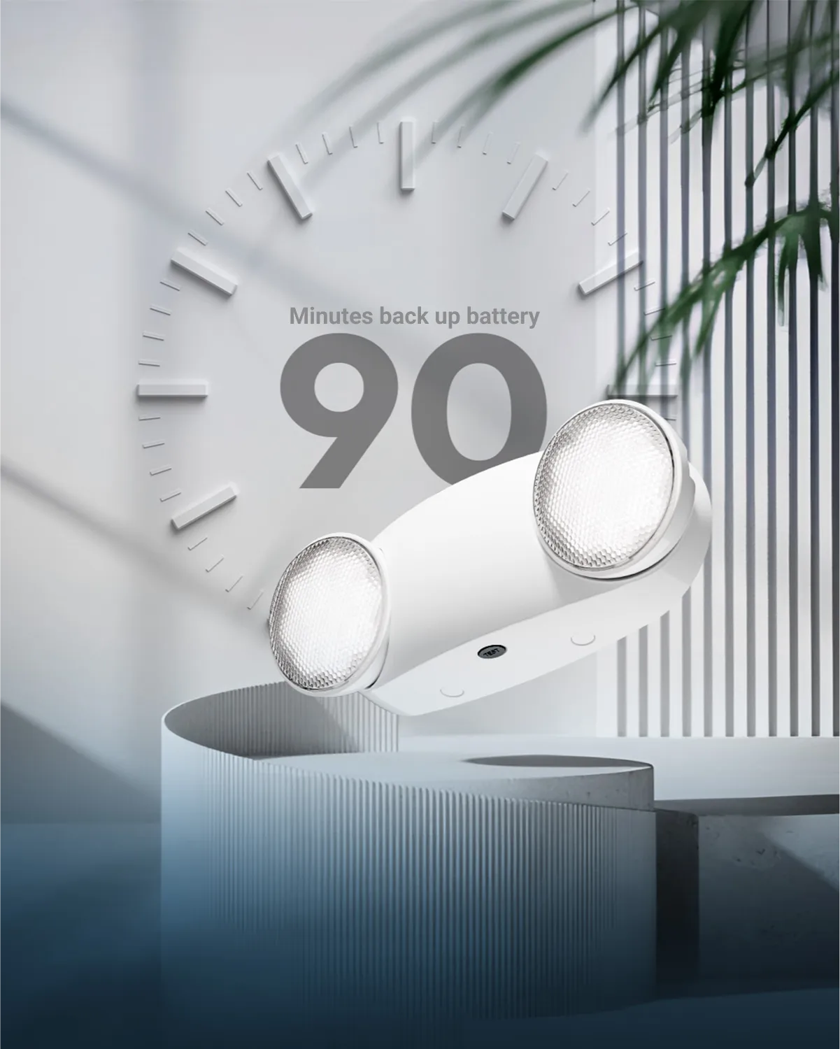 LED 2-Head Bug-Eye Emergency Light