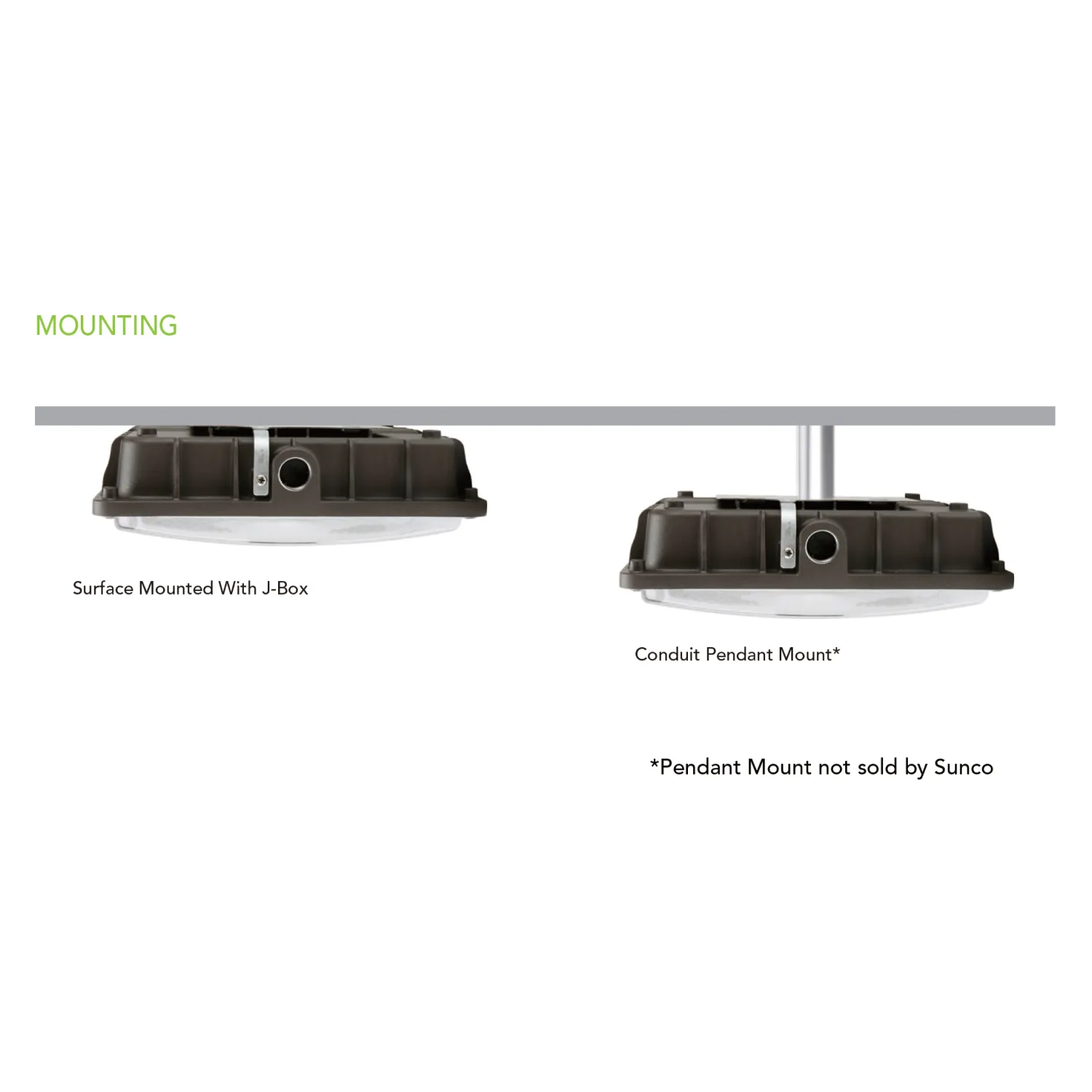 LED Canopy Light, 27W, Dimmable, 3800 Lumens