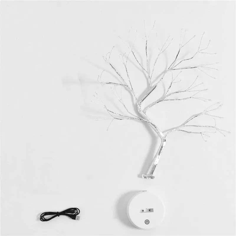 LED Night Light Mini Tree Copper Wire Garland Lamp For Kids Home Bedroom Decoration Decor Fairy Light Holiday lighting