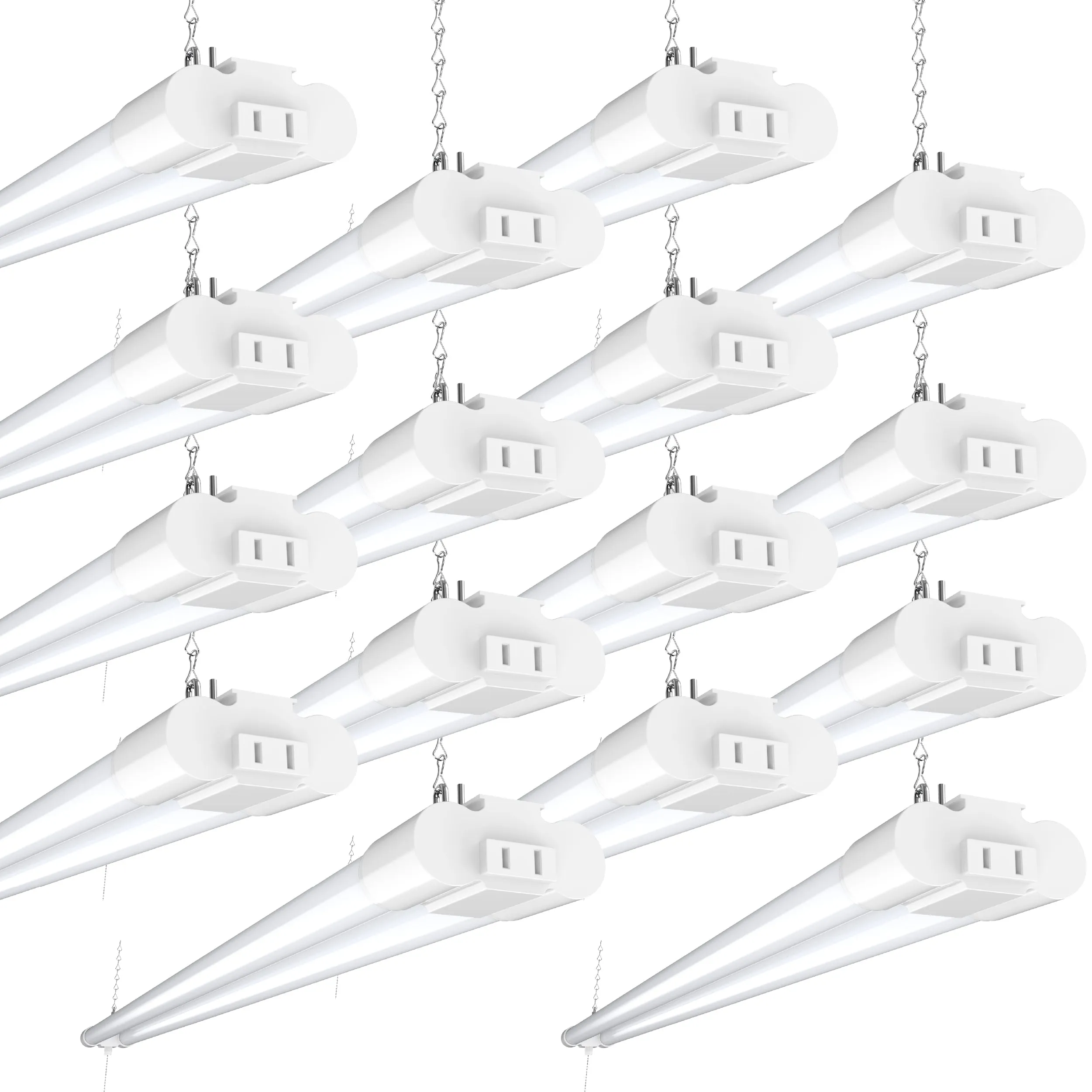 LED Shop Light, 4ft, Utility, Frosted, Plug & Play, 4100 Lumens