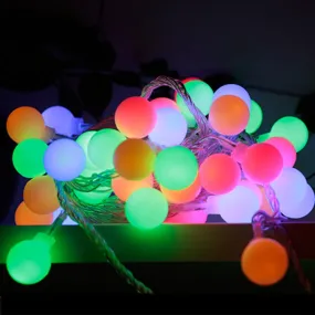 LED Waterproof Decorative Ball Light String for Indoor and Outdoor Festivities