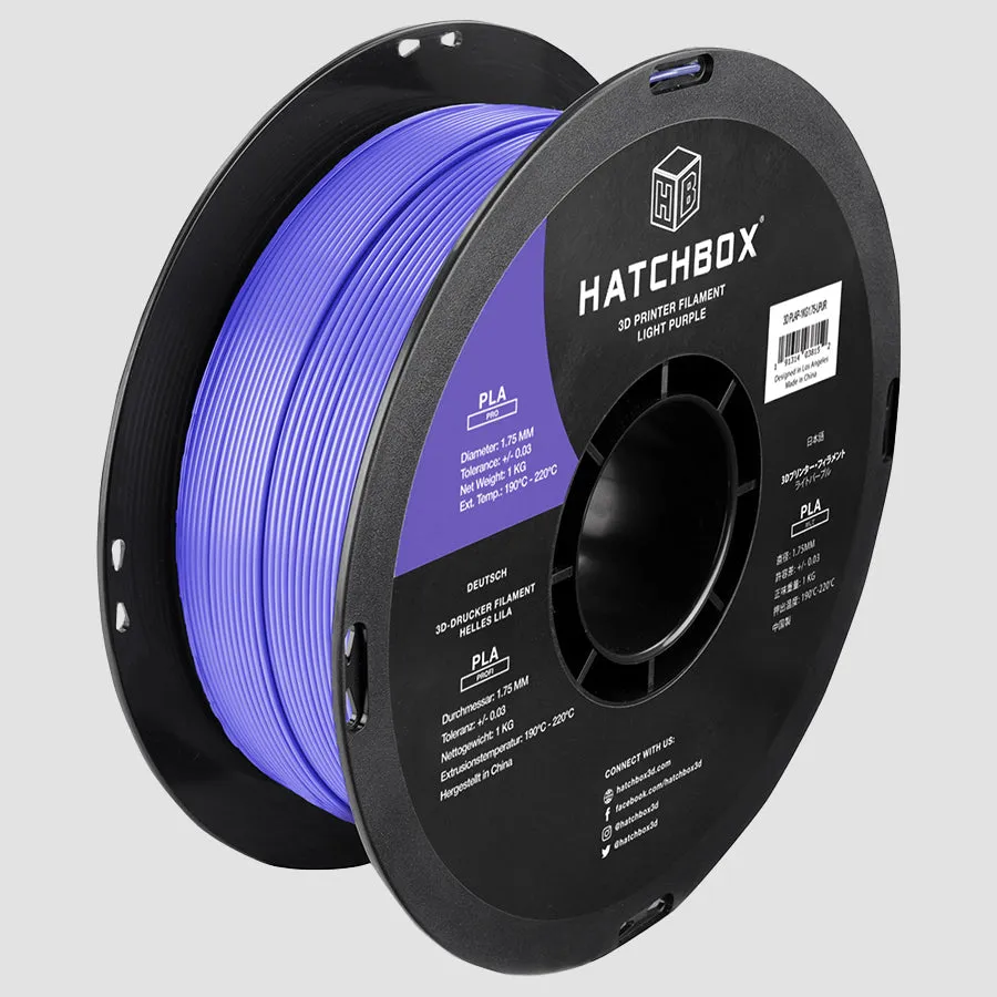 LIGHT PURPLE PLA PRO  FILAMENT - 1.75MM, 1KG SPOOL