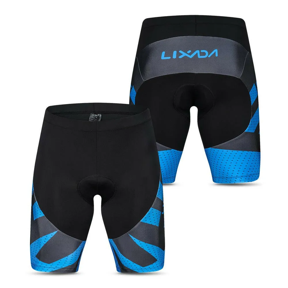 Lixada Men's Cycling Shorts 4D Gel Padded Bicycle Riding Half Pants Bike Biking Tights