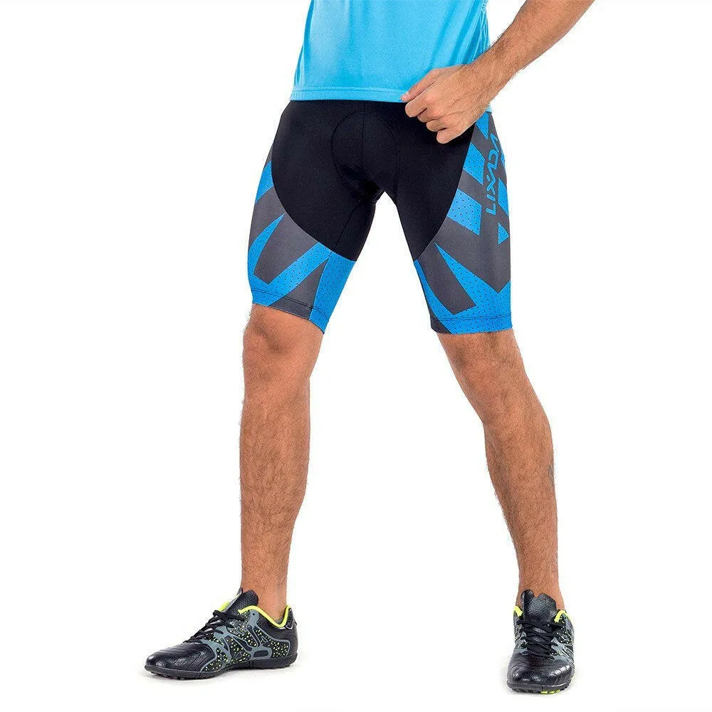 Lixada Men's Cycling Shorts 4D Gel Padded Bicycle Riding Half Pants Bike Biking Tights