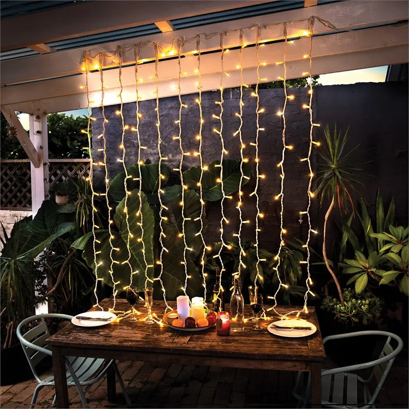 Lytworx 2m Warm White 240 LED Heavy Duty Curtain Lights