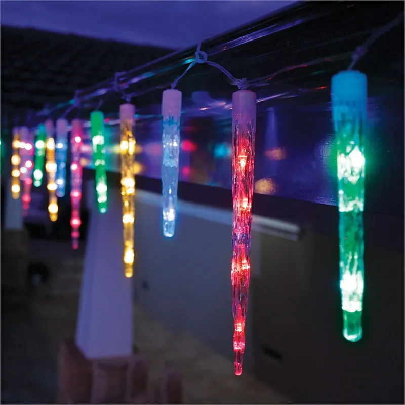 Lytworx 4.6m Large Icicle 72 LED Lights Multi-Colour / Warm White