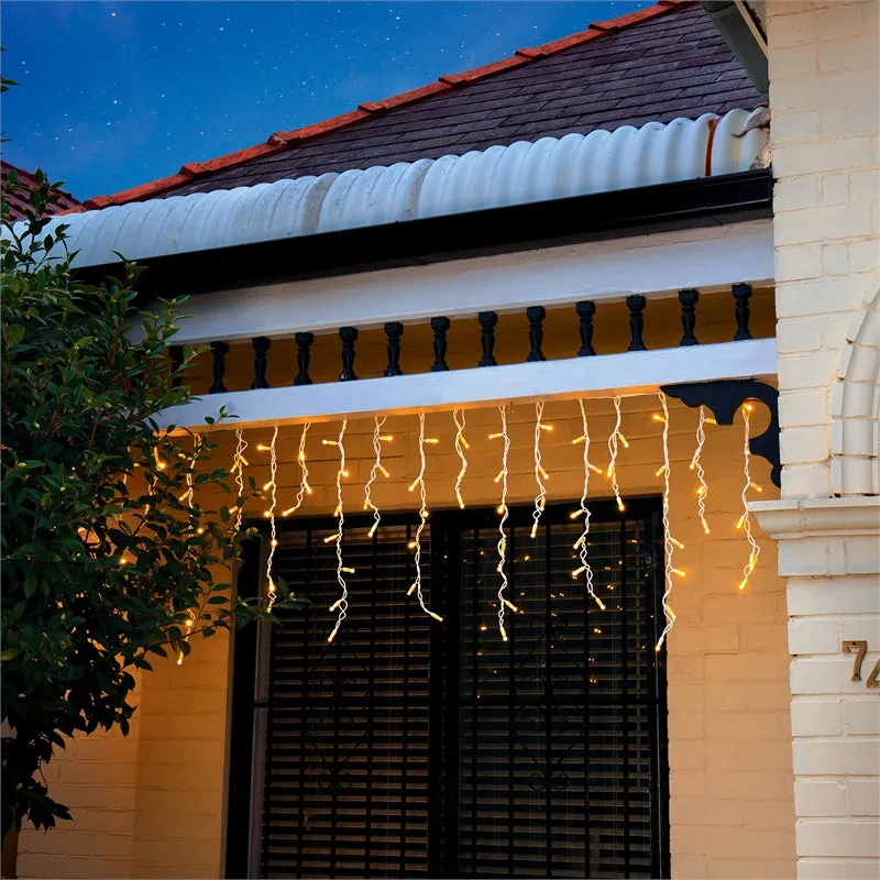 Lytworx 4.7m 240 LED Heavy Duty Icicle Lights Warm White