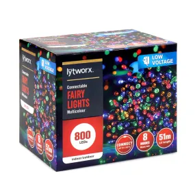 Lytworx Connectable Fairy Lights LED 800pk Multi Colour