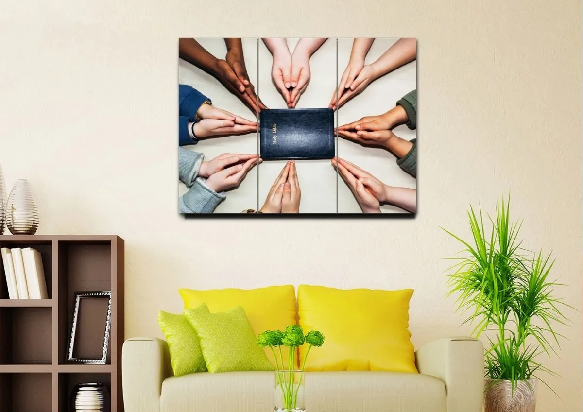 Many Colors Of Prayer Wall Art - Christian Canvas Wall Art