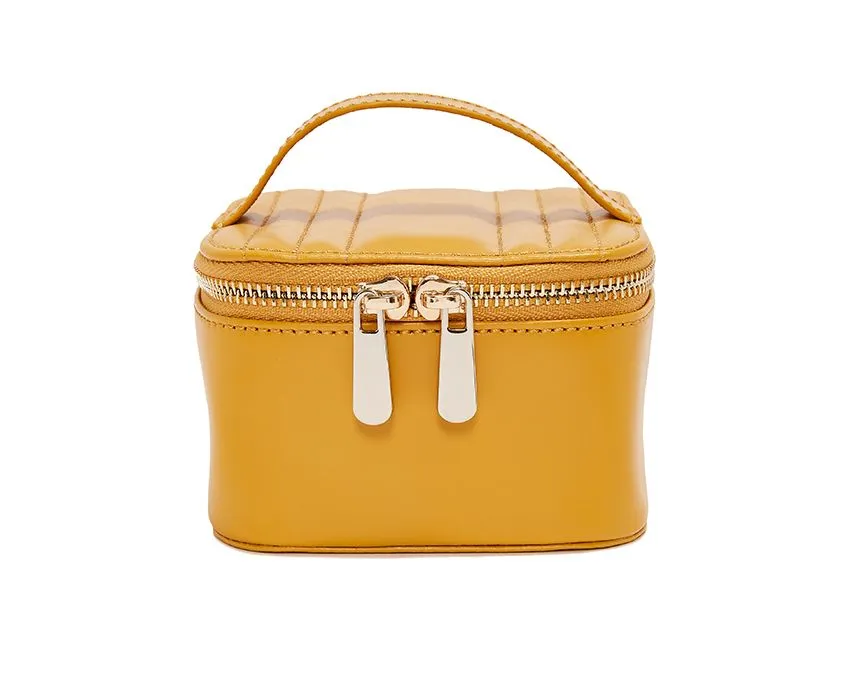 Maria Jewelry Zip Cube, Mustard