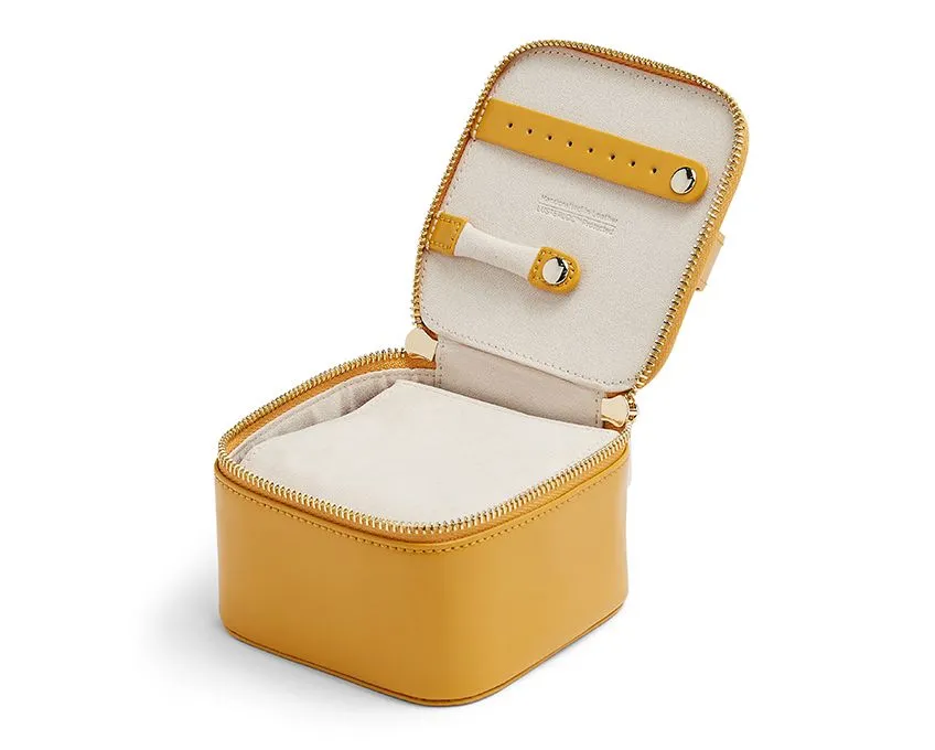 Maria Jewelry Zip Cube, Mustard