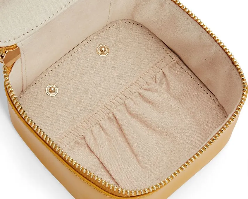 Maria Jewelry Zip Cube, Mustard