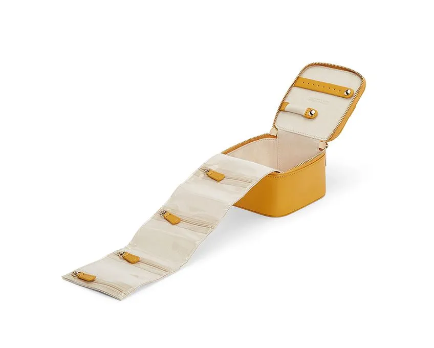 Maria Jewelry Zip Cube, Mustard