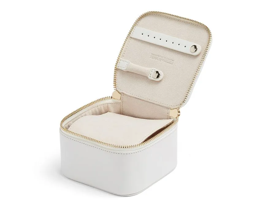 Maria Jewelry Zip Cube, White