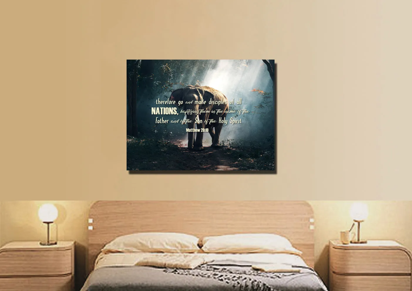 Matthew 2819 Canvas Wall Art Print - Christian Canvas Wall Art