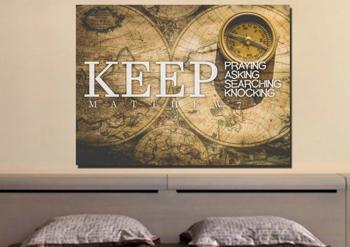 Matthew 77 Canvas Wall Art Print S - Christian Canvas Wall Art