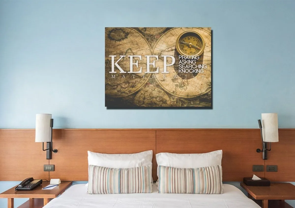 Matthew 77 Canvas Wall Art Print S - Christian Canvas Wall Art
