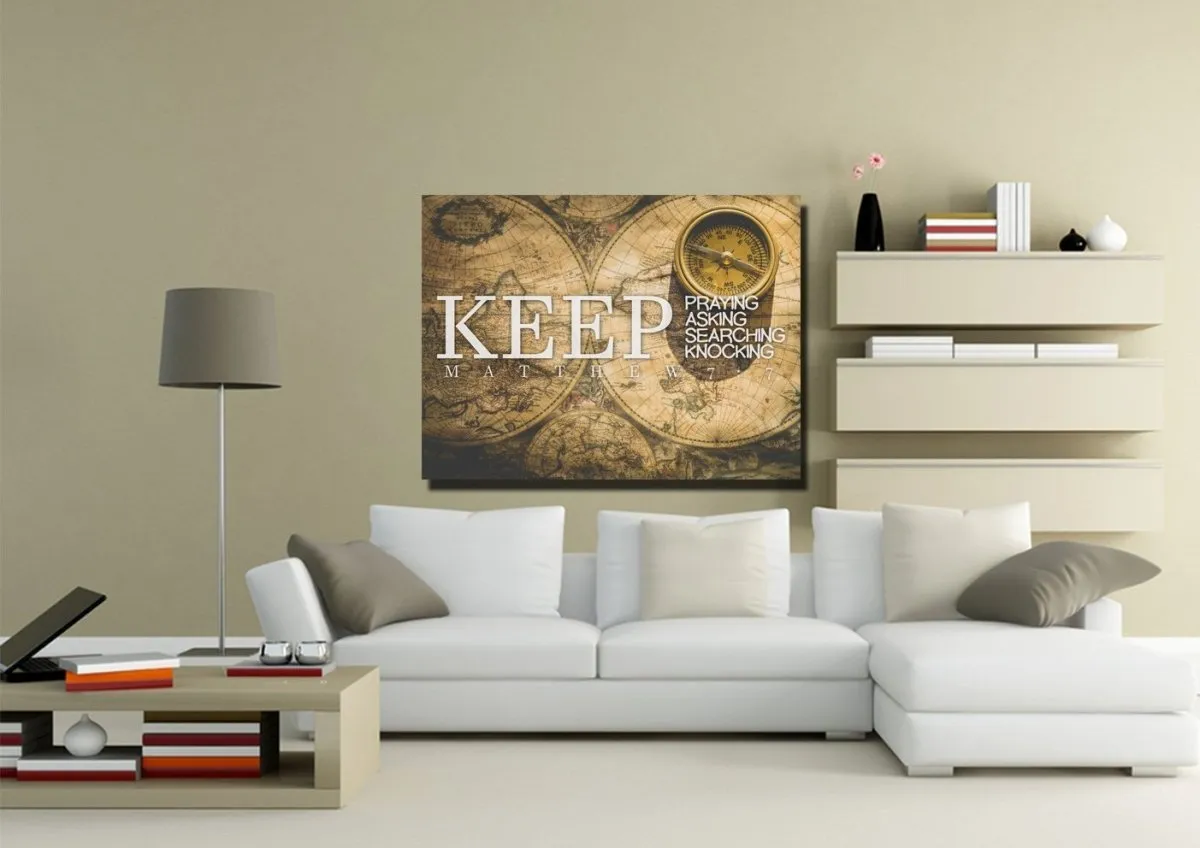 Matthew 77 Canvas Wall Art Print S - Christian Canvas Wall Art
