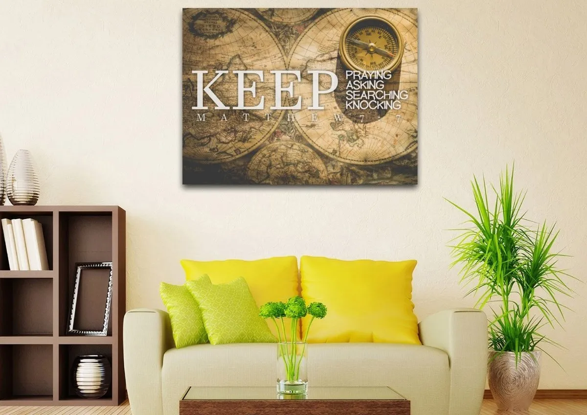 Matthew 77 Canvas Wall Art Print S - Christian Canvas Wall Art