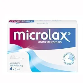 MICROLAX rectal solution enemas 4X5 ml