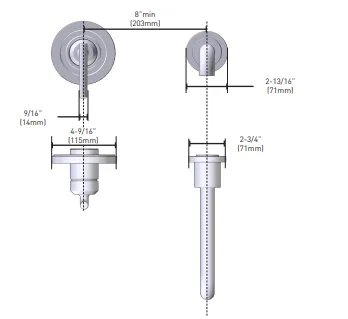 MOEN Gibson Brushed Nickel One-Handle Non Diverter Tub Filler WT961BN