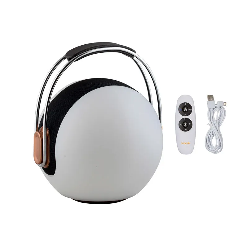 Mooni Music Ball Speaker Lantern with Chrome Handle