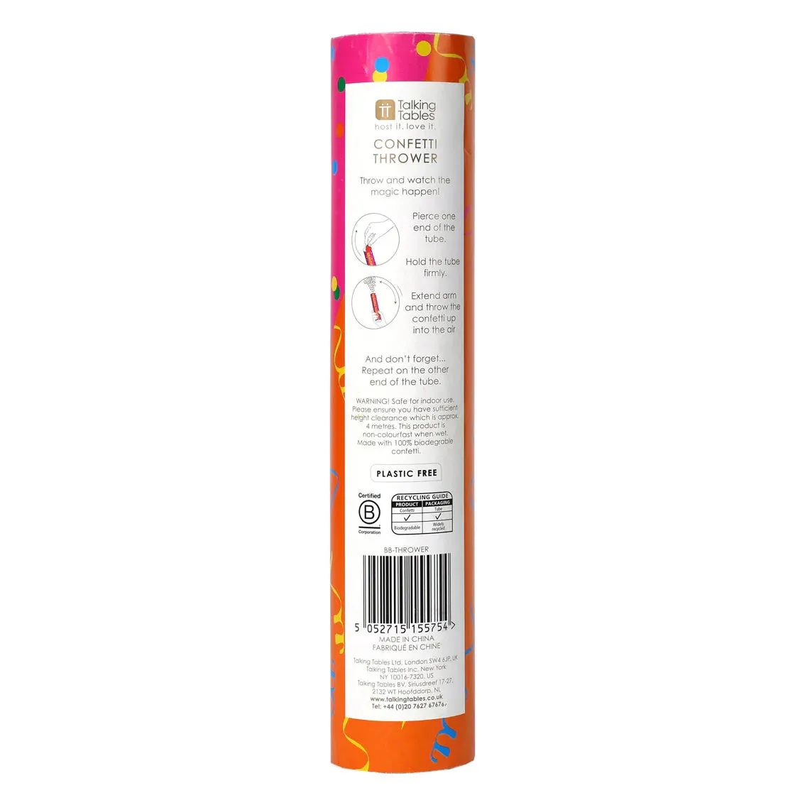 Multi Colour Confetti Thrower