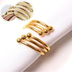 Napkin Holder Rings-Metal Rings(Golden)