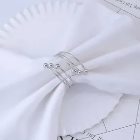 Napkin Holder Rings-Metal Rings(Sliver)