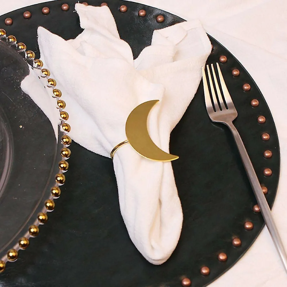 Napkin Holder Rings-Moon(Gold)