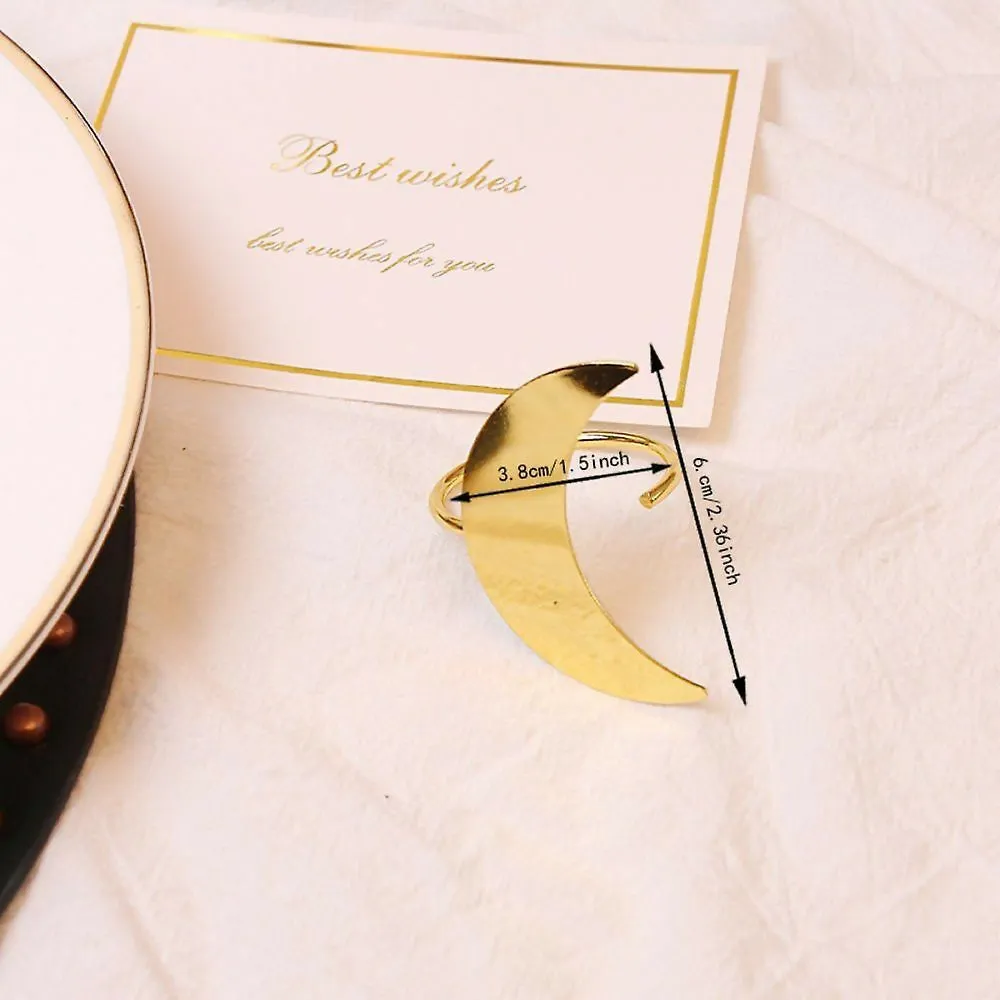 Napkin Holder Rings-Moon(Gold)