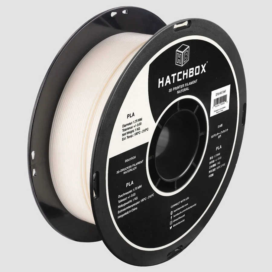 NATURAL PLA FILAMENT - 1.75MM, 1KG SPOOL