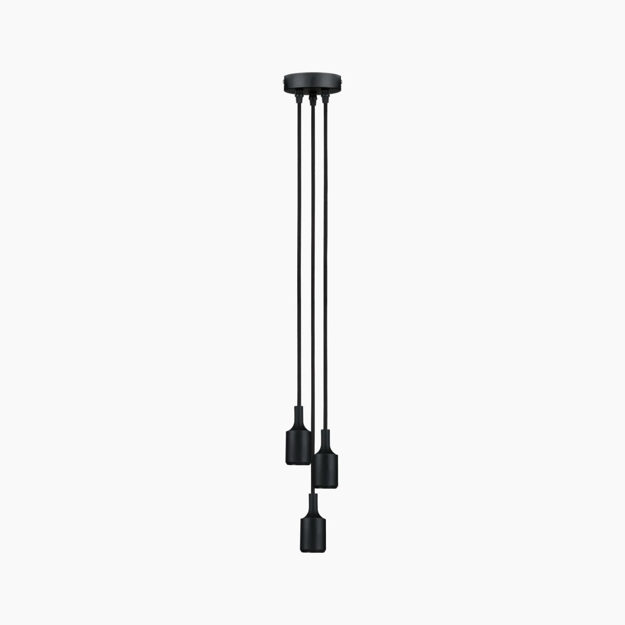 Neordic Ketil 180W 3 Lamp Dimmable Pendant Light in Black