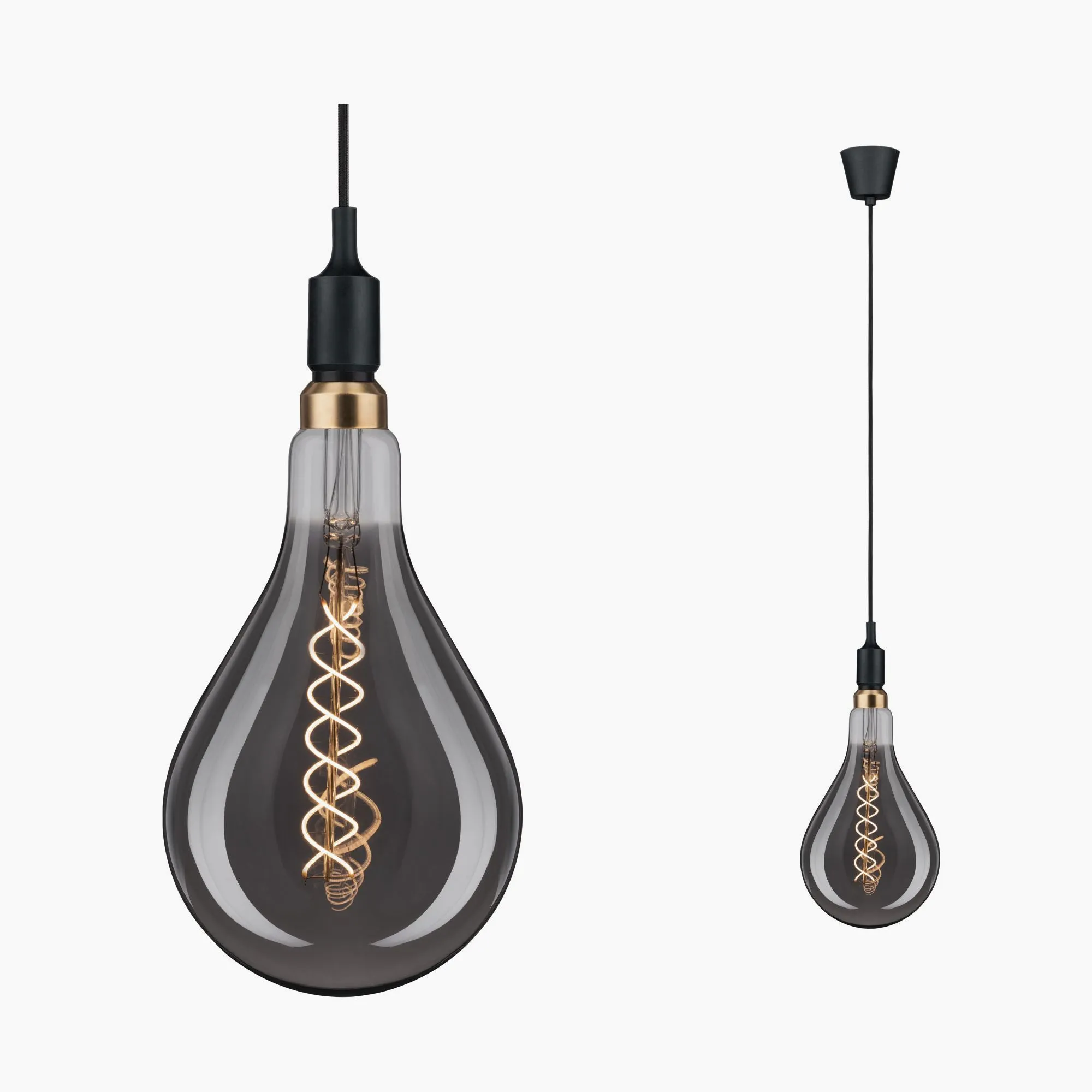 Neordic Ketil 60W Dimmable Pendant Light in Black
