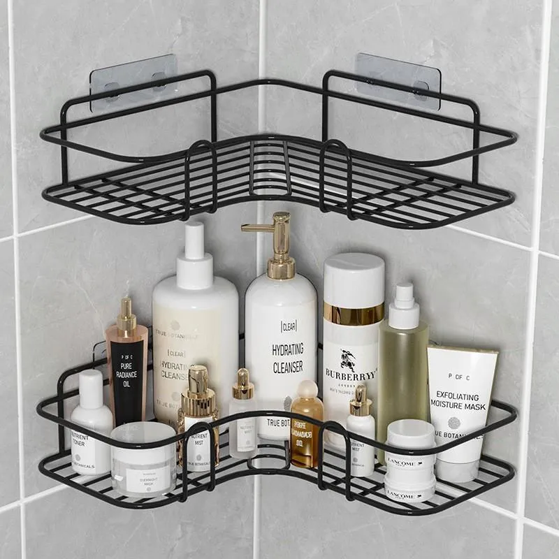 No-Drill Wall Mounted Bathroom Corner Shelf, HG0054