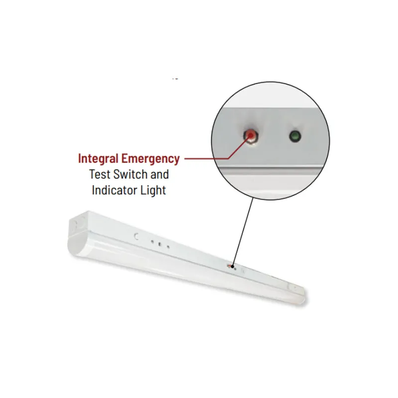 Nora NLSTR 4-ft 24W LED Tunable Strip Light with Integral Emergency, Selectable CCT