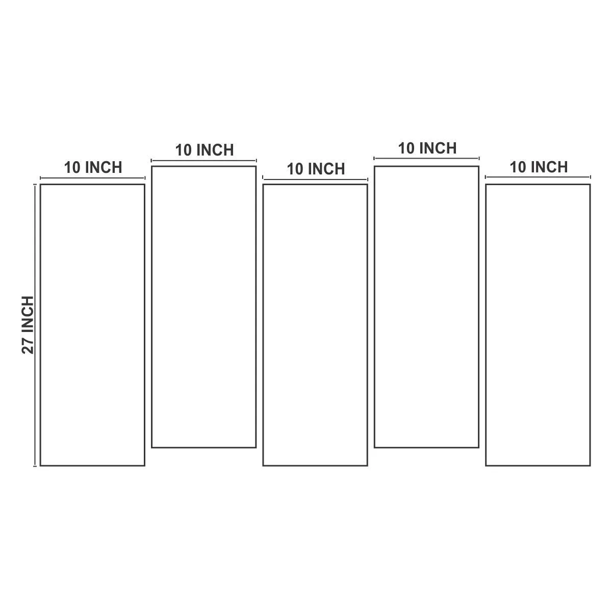 PAPER PLANE DESIGN Photo Frames for Wall Decoration Waterfall Scenery View Picture Split Panels Art Decor Set of Paintings in Living Room Bedroom Hotel Office, Sun-Board, Size 27 x 50 inches,