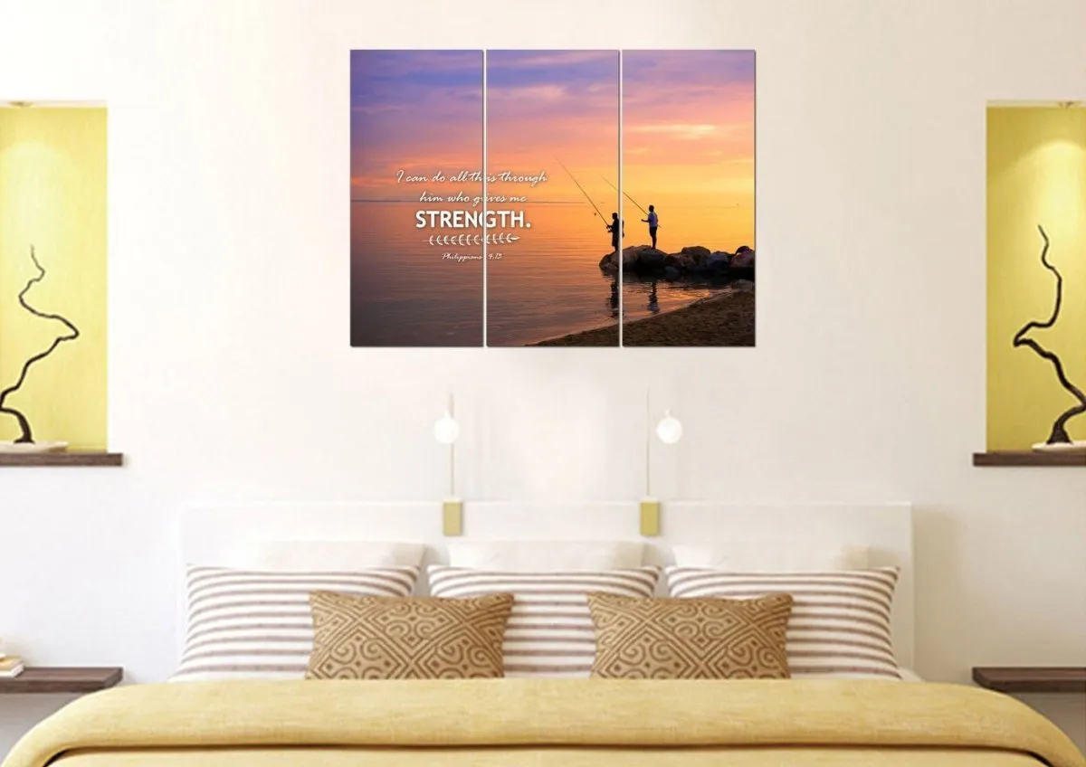 Philippians 413 Niv Bible Verse Canvas Wall Art