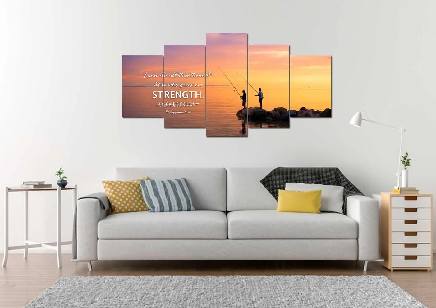 Philippians 413 Niv Bible Verse Canvas Wall Art