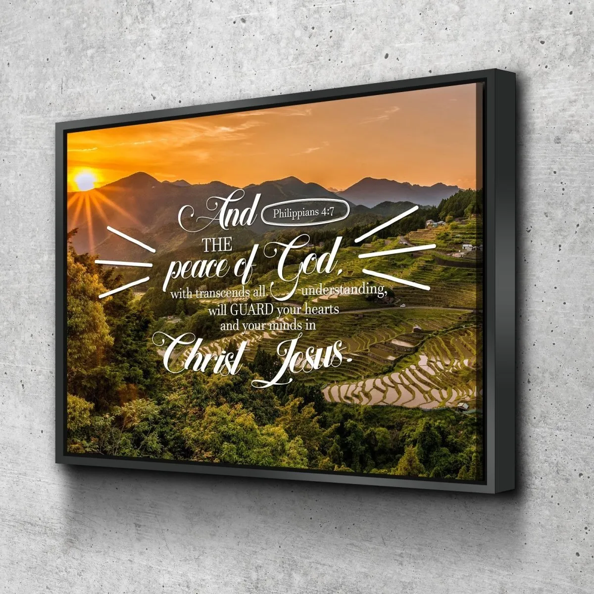 Philippians 47 Canvas Wall Art Print S - Christian Canvas Wall Art