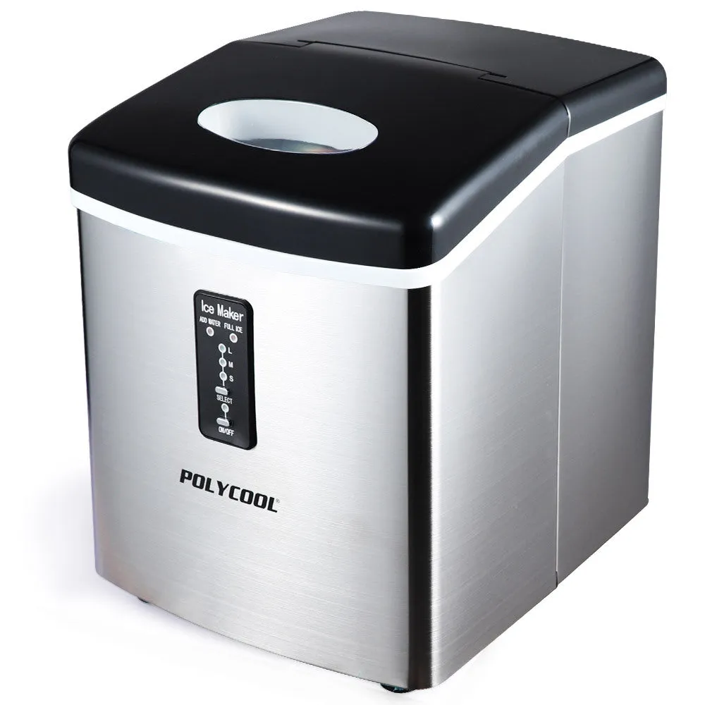 Portable 3.2L Electric Ice Cube Maker, 15kg/Day, Polycool