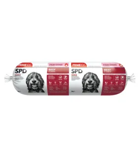 Prime100 SPD Limited Ingredients Steam Cooked Frozen Dog Food (Beef & Carrot)
