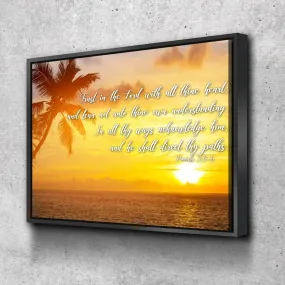Proverbs 35-6 #7 Kjv 'Trust In The Lord' Christian Scripture Wall Art Canvas - Christian Canvas Wall Art