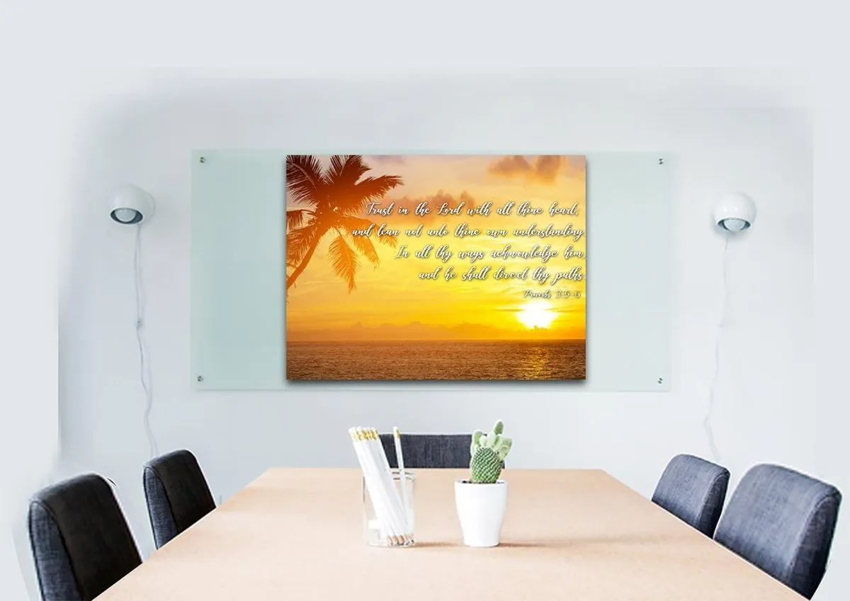 Proverbs 35-6 #7 Kjv 'Trust In The Lord' Christian Scripture Wall Art Canvas - Christian Canvas Wall Art