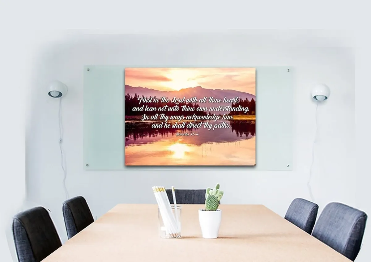 Proverbs 35-6 #8 Kjv 'Trust In The Lord' Christian Scripture Wall Art Canvas - Christian Canvas Wall Art