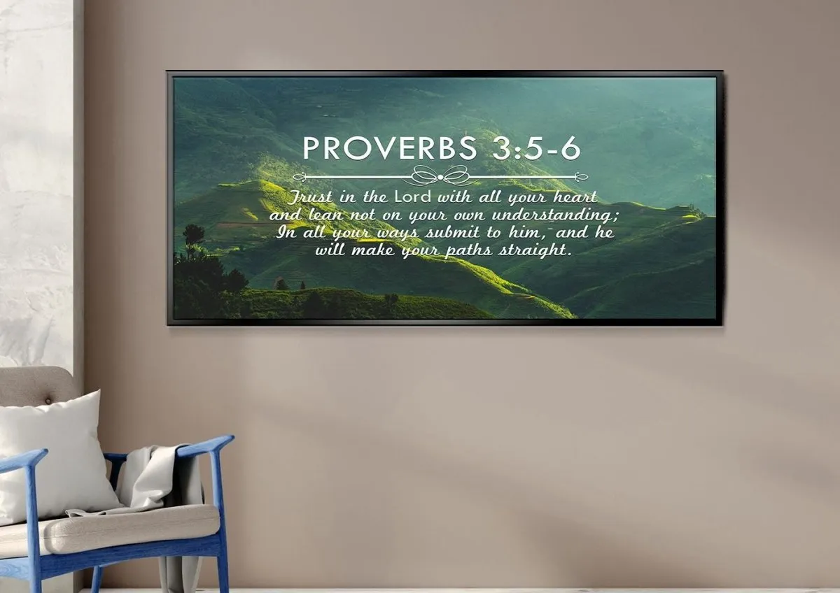 Proverbs 35-6 Niv #51 Bible Verse Canvas Wall Art - Christian Canvas Wall Art